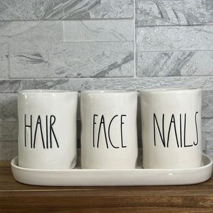 Rae Dunn “Hair,Face,Nails”